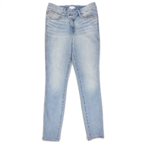 GOOD AMERICAN good curve skinny crossover jeans Clean Girl Y2k 90s Baddie Sleaze - Picture 1 of 6